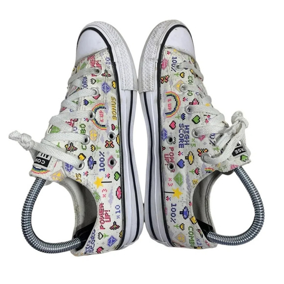 Converse Chuck Taylor All Star Kid’s SZ  12 Video Game Print Canvas Sneakers - Picture 3 of 7